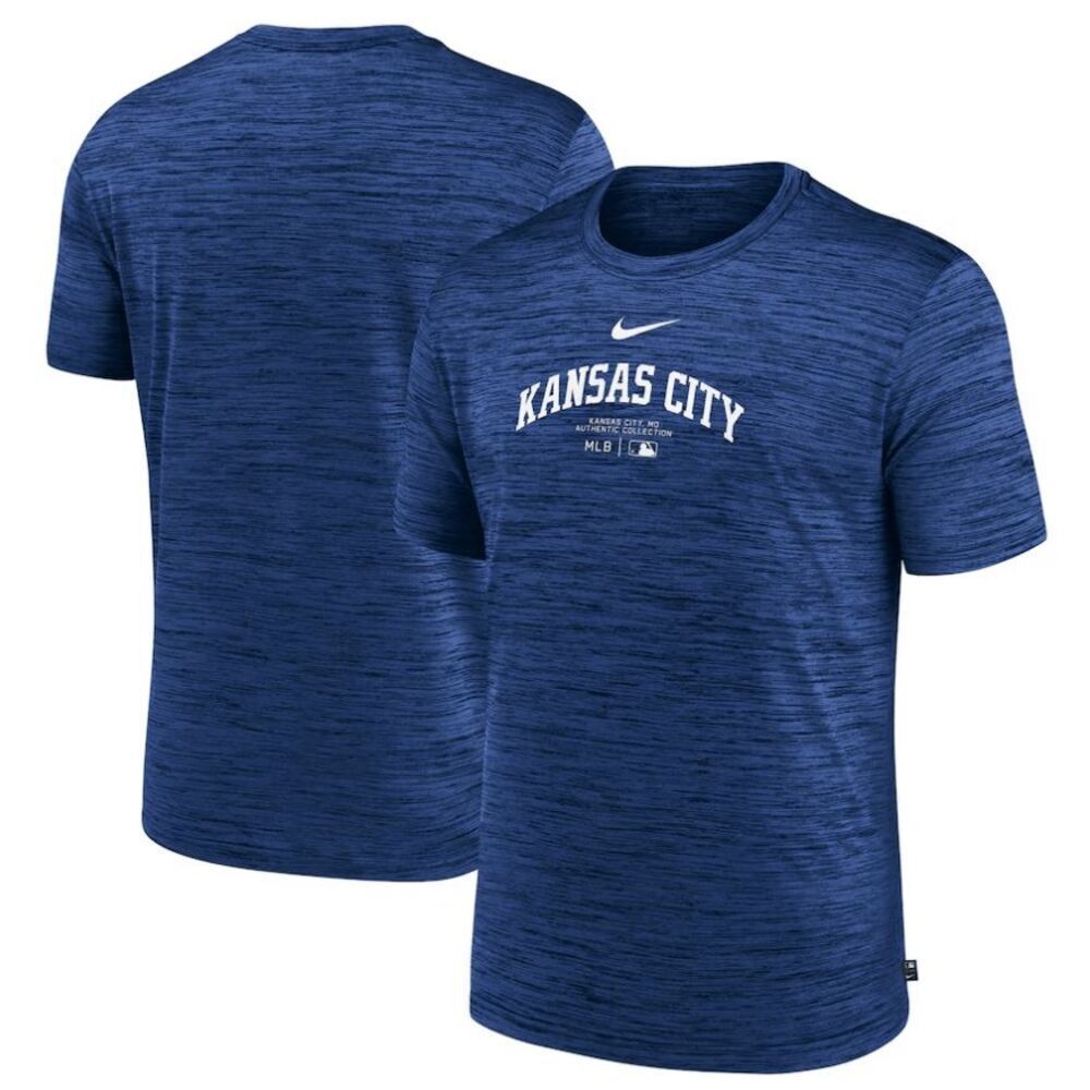 Kansas City YOUTH Royals Nike Authentic Collection Velocity T-Shirt XL (18/20)
